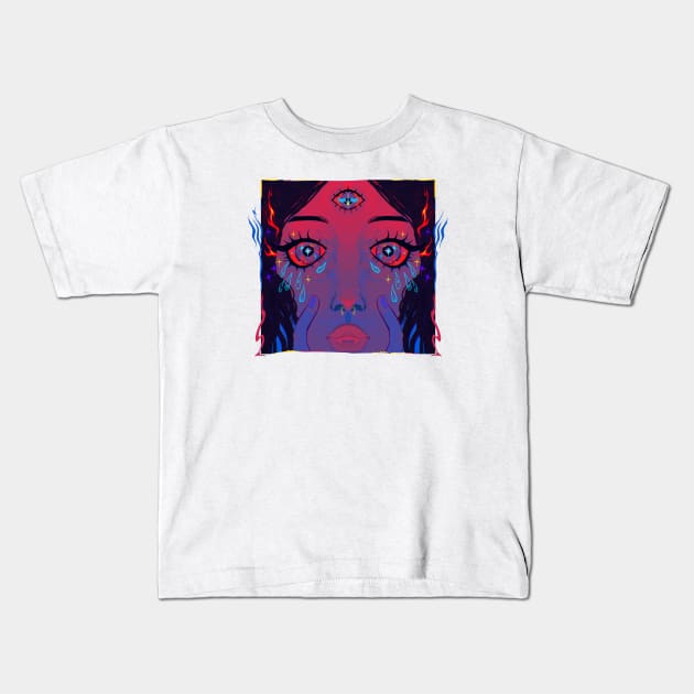 Cry Baby Kids T-Shirt by snowpiart